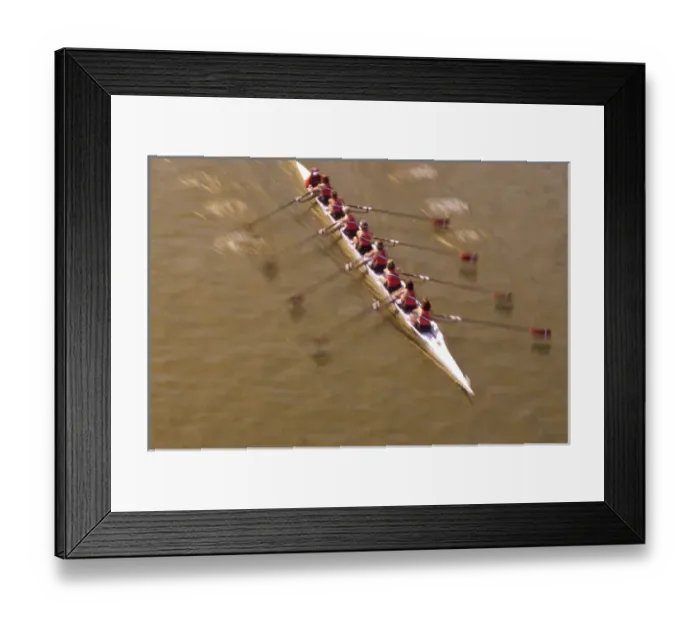 Framed Print : NA, USA, Washington, Seattle, Crew Rowing in Motion Framed Print : NA, USA, Washington, Seattle, Crew Rowing in Motion