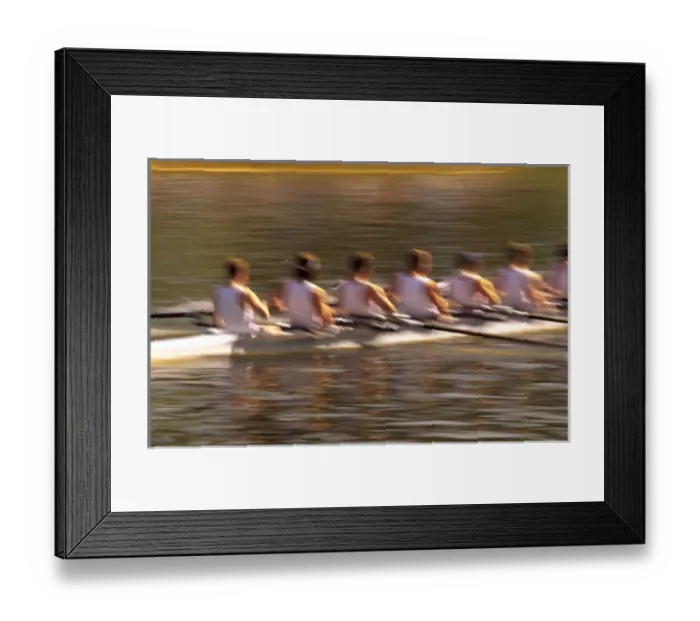 Framed Print : NA, USA, Washington, Seattle, Crew Rowing in Motion Framed Print : NA, USA, Washington, Seattle, Crew Rowing in Motion