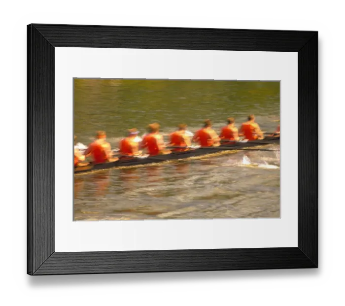 Framed Print : NA, USA, Washington, Seattle, Crew Rowing in Motion Framed Print : NA, USA, Washington, Seattle, Crew Rowing in Motion