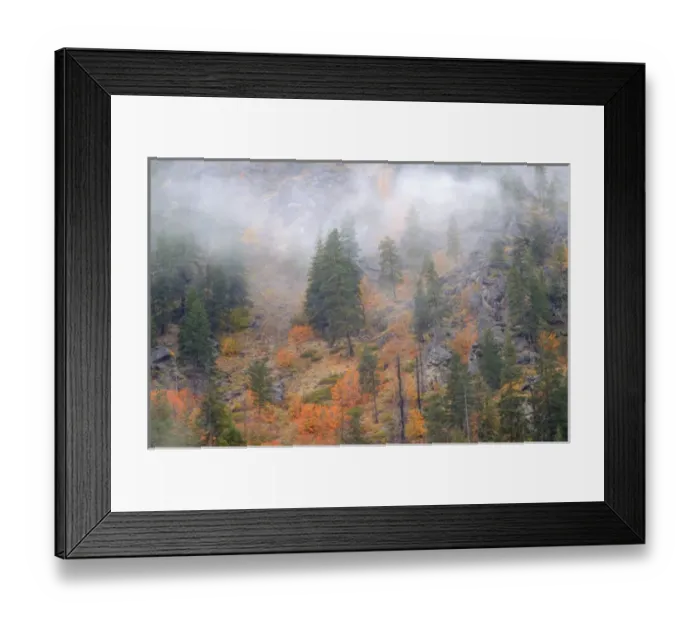 Framed Print : North America, USA, Washington, Leavenworth, Autumn Color in the Cascade Mountains