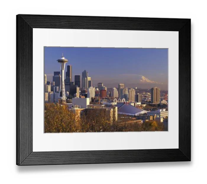 Framed Print : N. A. USA, Washington, Seattle Seattle Skyline and Mt. Ranier from Kerry Park Framed Print : N. A. USA, Washington, Seattle Seattle Skyline and Mt. Ranier from Kerry Park