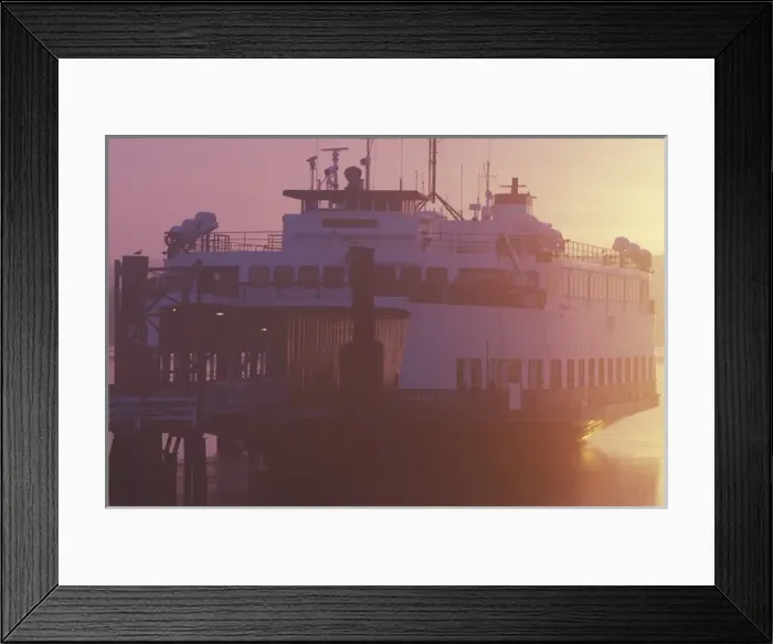 Framed Print : NA, USA, Washington, Anacortes Washington State Ferry Evergreen State