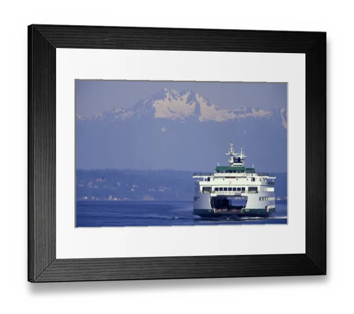 Framed Print : USA, Washington State, Seattle, Elliot Bay. Ferry Wenatchee Framed Print : USA, Washington State, Seattle, Elliot Bay. Ferry Wenatchee