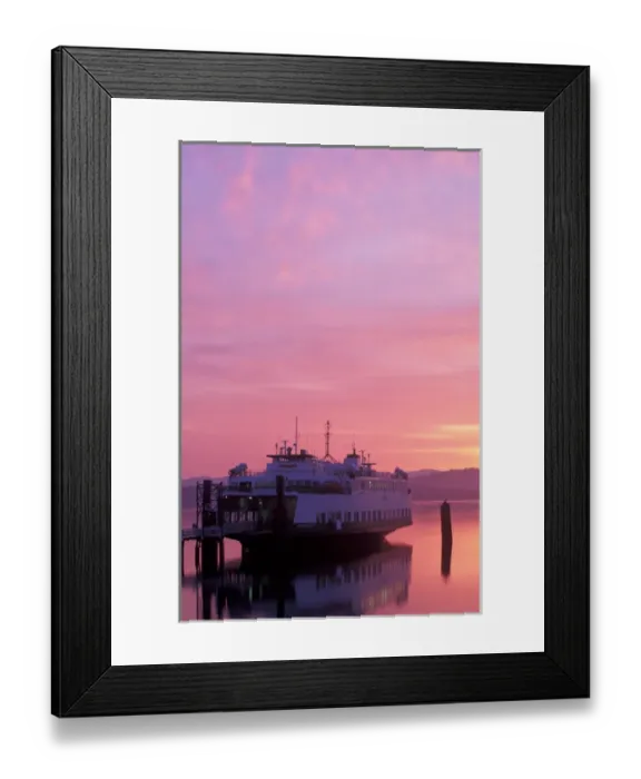 Framed Print : North America, USA, Washington, Anacortes. Washington State Ferry at terminal Framed Print : North America, USA, Washington, Anacortes. Washington State Ferry at terminal
