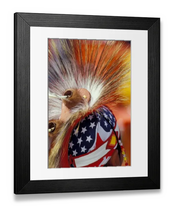 Framed Print : North America, USA, Washington, Seattle. Native American powwow at Discovery Park