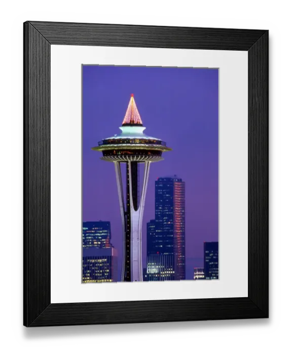 Framed Print : Space Needle; Christmas lights; decoration; holidays; seasonal; Seattle, Washington Framed Print : Space Needle; Christmas lights; decoration; holidays; seasonal; Seattle, Washington