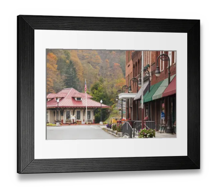Framed Print : USA, West Virginia, Bramwell. National Coal Heritage Area, former coal boom town Framed Print : USA, West Virginia, Bramwell. National Coal Heritage Area, former coal boom town