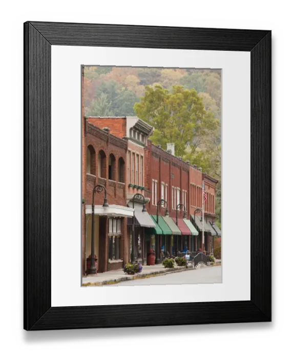 Framed Print : USA, West Virginia, Bramwell. National Coal Heritage Area, former coal boom town Framed Print : USA, West Virginia, Bramwell. National Coal Heritage Area, former coal boom town