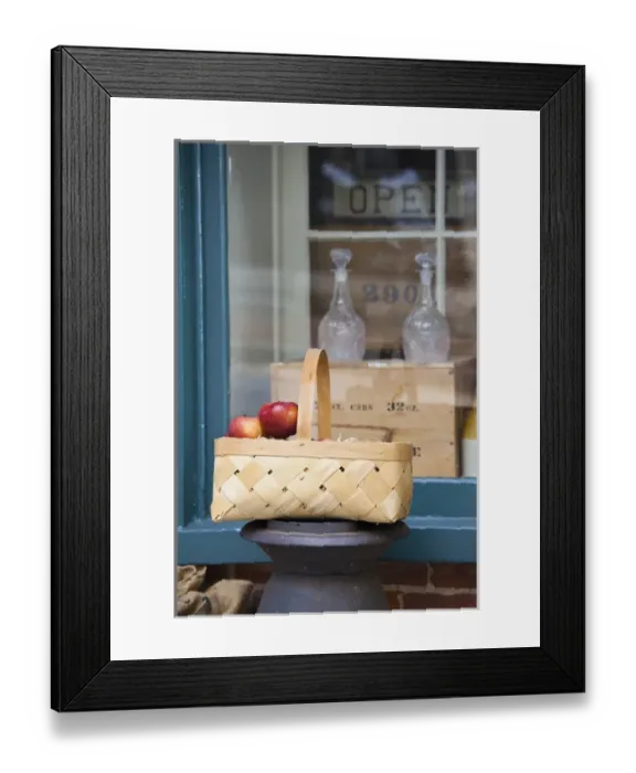 Framed Print : USA, West Virginia, Harpers Ferry. Harpers Ferry National Historic Park, basket of Framed Print : USA, West Virginia, Harpers Ferry. Harpers Ferry National Historic Park, basket of