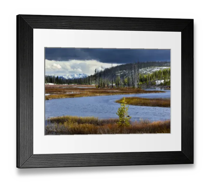 Framed Print : View from southern end of Yellowstone National Park, looking toward Grand Teton National Park Framed Print : View from southern end of Yellowstone National Park, looking toward Grand Teton National Park