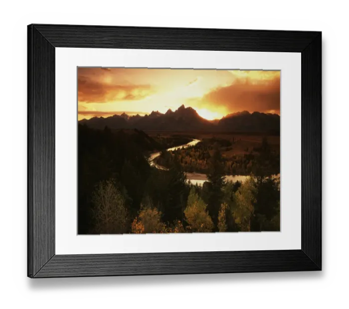Framed Print : USA, Wyoming, Grand Teton National Park, Snake River with Grand Teton range at sunset Framed Print : USA, Wyoming, Grand Teton National Park, Snake River with Grand Teton range at sunset
