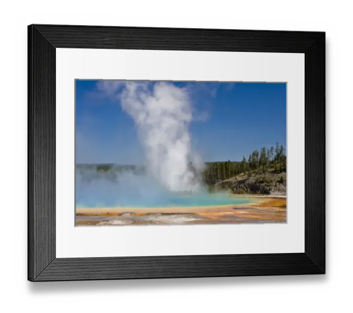 Framed Print : Yellowstone National Park, Wyoming. Steam rises from Grand Prismatic Hot Spring Framed Print : Yellowstone National Park, Wyoming. Steam rises from Grand Prismatic Hot Spring
