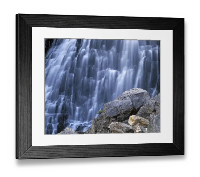 Framed Print : USA, Wyoming, Yellowstone National Park, Rustic Falls Framed Print : USA, Wyoming, Yellowstone National Park, Rustic Falls