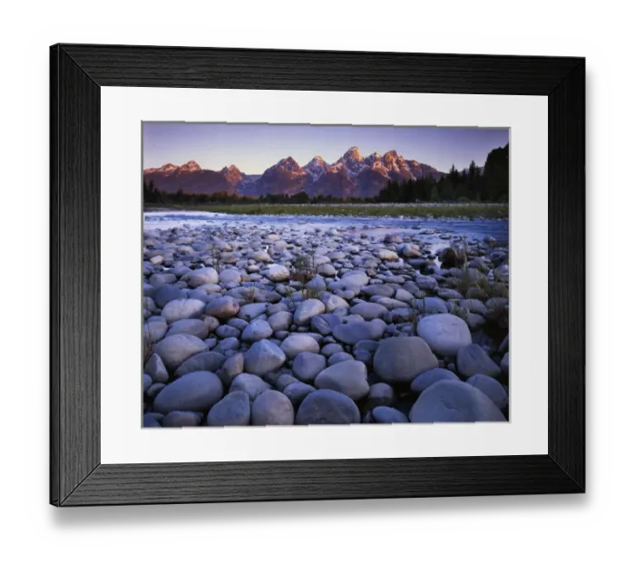 Framed Print : USA, Wyoming, Teton National Park, the Snake River, Teton Range