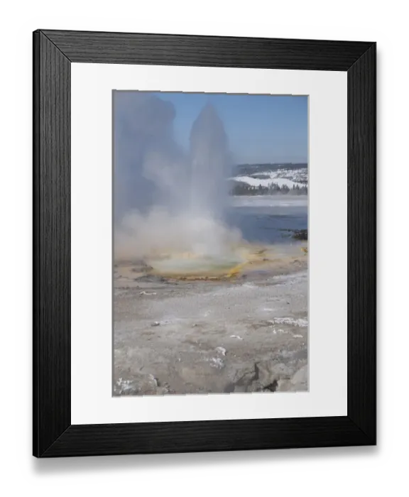 Framed Print : USA, Wyoming. Yellowstone National Park. Lower Geyser Basin, Clepsydra Geyser Framed Print : USA, Wyoming. Yellowstone National Park. Lower Geyser Basin, Clepsydra Geyser