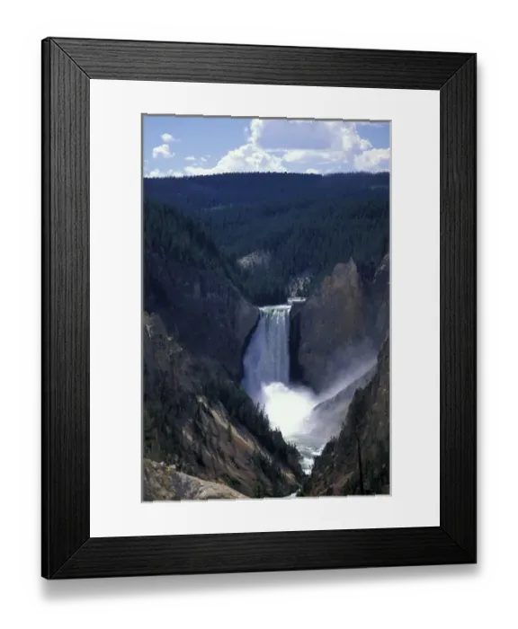 Framed Print : USA, Wyoming, Yellowstone National Park. Yellowstone Falls