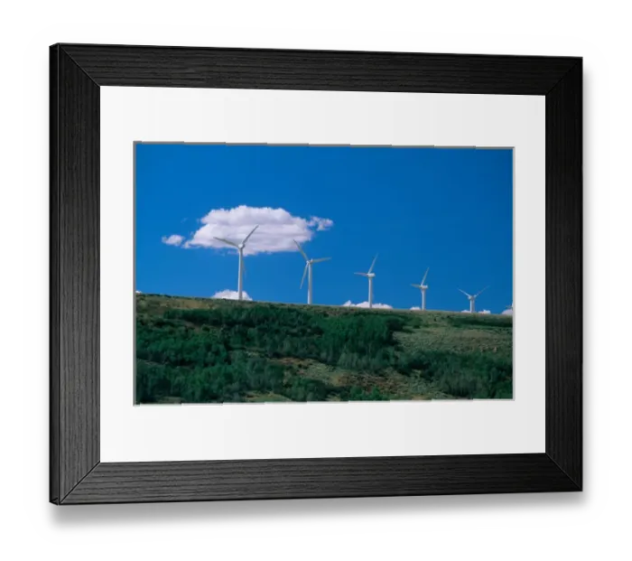 Framed Print : N. A. USA, Wyoming. Wind generators at Elk Mountain Framed Print : N. A. USA, Wyoming. Wind generators at Elk Mountain