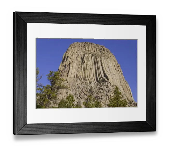 Framed Print : Devils Tower National Monument, Wyoming, North America, USA. South Side of Devils Tower Framed Print : Devils Tower National Monument, Wyoming, North America, USA. South Side of Devils Tower