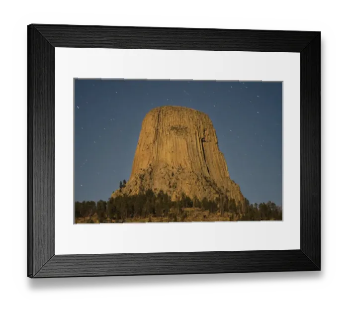 Framed Print : Devils Tower National Monument, Wyoming, North America, USA. South Side of Devils