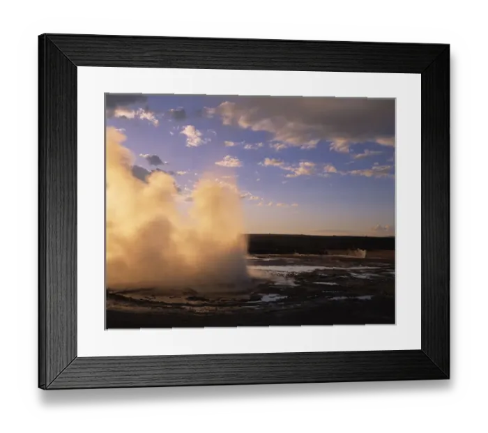 Framed Print : N. A. USA, Wyoming, Yellowstone Nat l Park Clepsydra Geyser erupting in