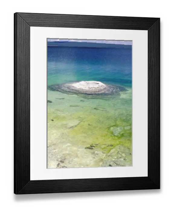 Framed Print : Wyoming, Yellowstone national park, Hot Spring
