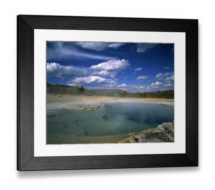 Framed Print : Sapphire Pool at Yellowstone Nat l Park, WY Framed Print : Sapphire Pool at Yellowstone Nat l Park, WY