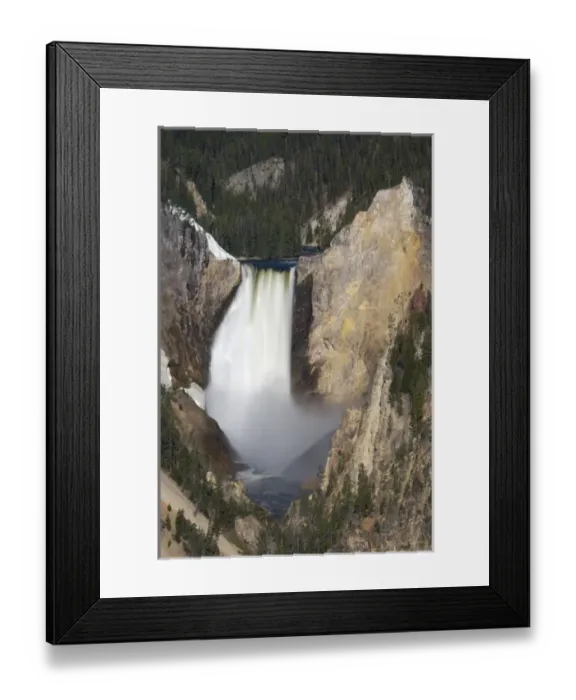 Framed Print : WY, Yellowstone National Park, Lower Yellowstone Falls, Grand Canyon of the Yellowstone Framed Print : WY, Yellowstone National Park, Lower Yellowstone Falls, Grand Canyon of the Yellowstone