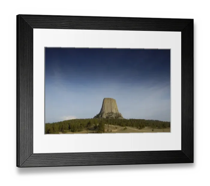 Framed Print : Devils Tower National Monument East Wyoming. USA Devils Tower rises 1267 feet
