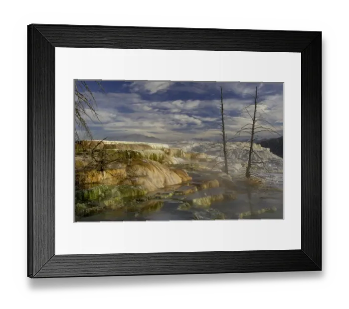 Framed Print : Mammoth Hot Springs, Yellowstone NP, Wyoming, September 2005 Framed Print : Mammoth Hot Springs, Yellowstone NP, Wyoming, September 2005