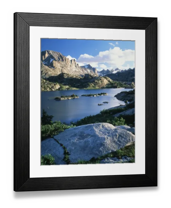 Framed Print : USA, Wyoming, Bridger wilderness with Island lake Framed Print : USA, Wyoming, Bridger wilderness with Island lake