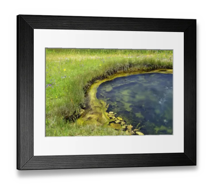 Framed Print : N. A. USA, Wyoming. Yellowstone National Park. Geyser pool Framed Print : N. A. USA, Wyoming. Yellowstone National Park. Geyser pool