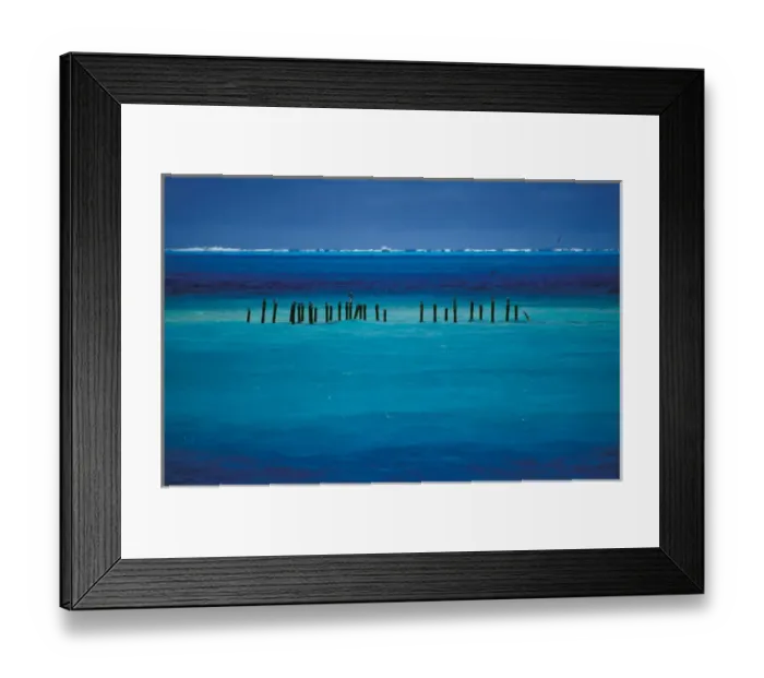 Framed Print : United States, Hawaii, Midway, Atoll NWR. Storm passing over Sand Island
