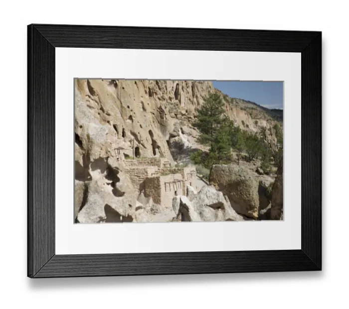 Framed Print : NM, New Mexico, Baldelier National Monument, in Frijoles Canyon, home of Ancestral Pueblo people Framed Print : NM, New Mexico, Baldelier National Monument, in Frijoles Canyon, home of Ancestral Pueblo people