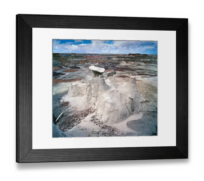 Framed Print : USA, New Mexico, Bisti Badlands. Also known as Bisti Wilderness Area, situated in