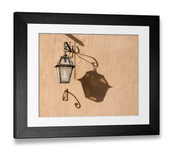 Framed Print : NM, New Mexico, Santa Fe, Canyon Road, legendary for its many art galleries, wall lantern Framed Print : NM, New Mexico, Santa Fe, Canyon Road, legendary for its many art galleries, wall lantern