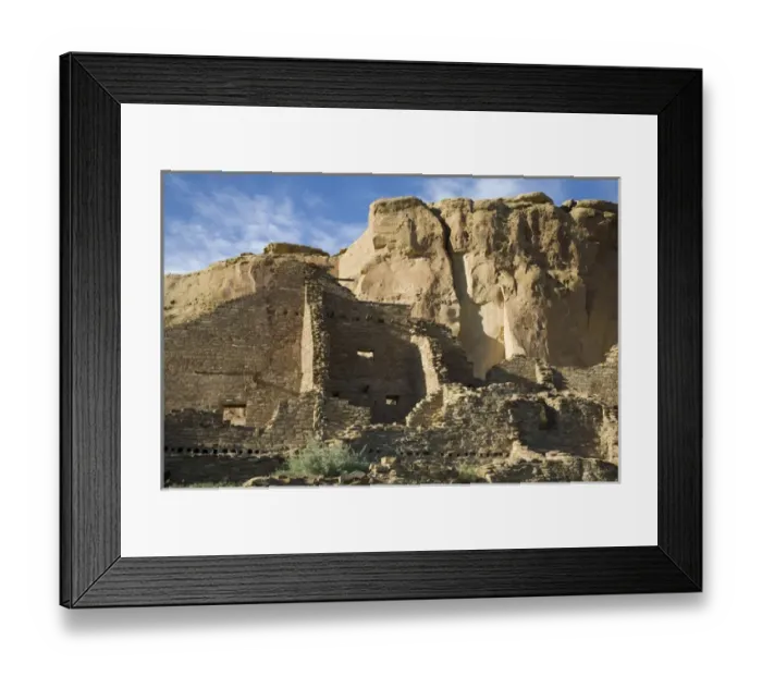 Framed Print : NM, New Mexico, Chaco Culture National Historic Park, Chaco Canyon, home of Ancestral
