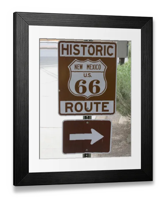 Framed Print : NM, New Mexico, Albuquerque, Central Avenue, Historic Route 66