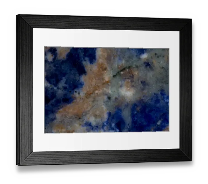 Framed Print : Blue Sodalite Framed Print : Blue Sodalite