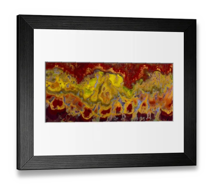 Framed Print : Crayola Jasper (Primo Jasper), Cady Mountain CA