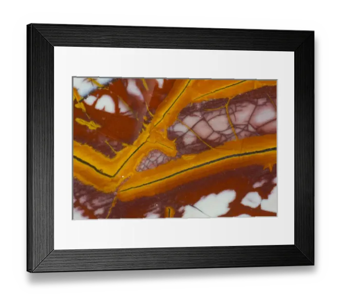Framed Print : Noreena Jasper rock slab