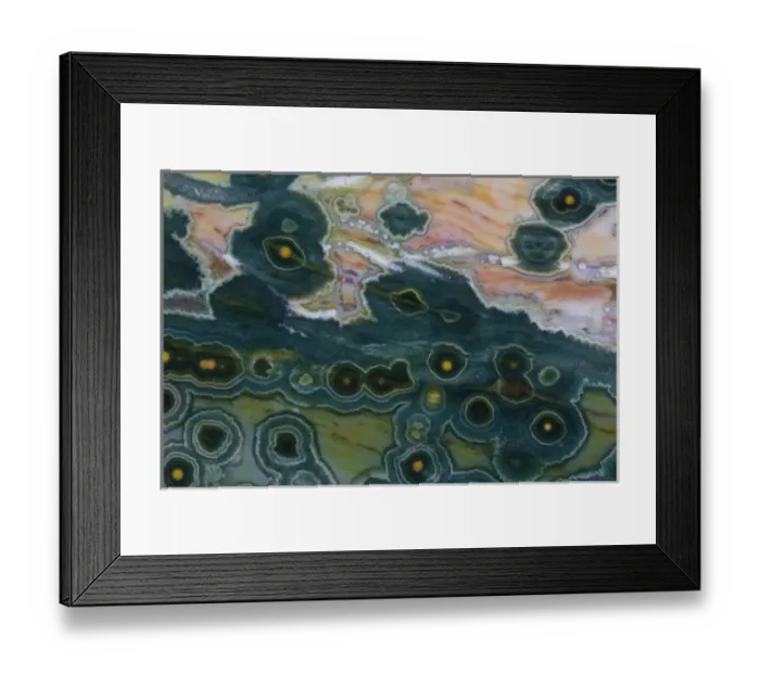 Framed Print : Ocean Jasper from Madagascar Framed Print : Ocean Jasper from Madagascar