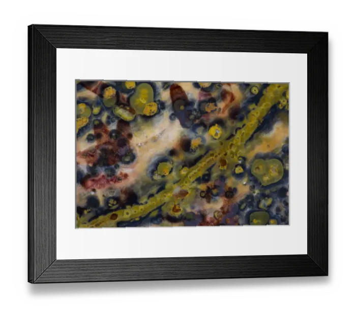 Framed Print : Ocean Jasper from Madagascar Framed Print : Ocean Jasper from Madagascar