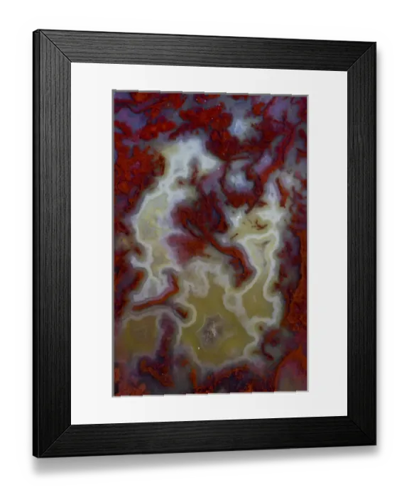 Framed Print : Red Moss Agate Slab Framed Print : Red Moss Agate Slab
