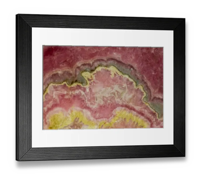 Framed Print : Rhodochrosite - Argentina Framed Print : Rhodochrosite - Argentina