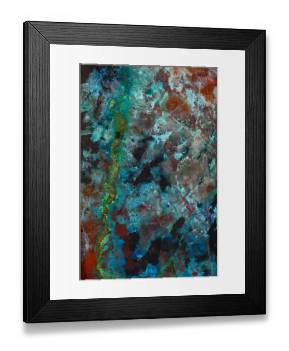 Framed Print : Shattuckite Vulture Mountain Arizona Framed Print : Shattuckite Vulture Mountain Arizona