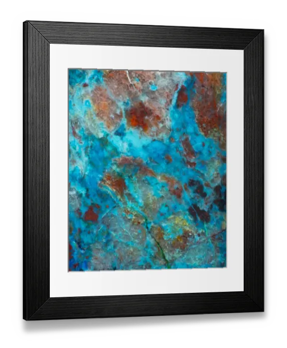 Framed Print : Shattuckite Vulture Mountain Arizona Framed Print : Shattuckite Vulture Mountain Arizona