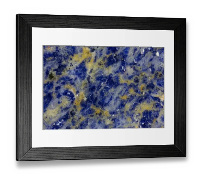 Framed Print : Blue Sodalite
