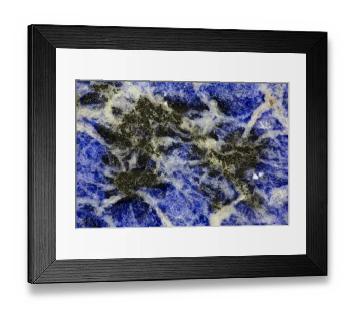 Framed Print : Blue Sodalite