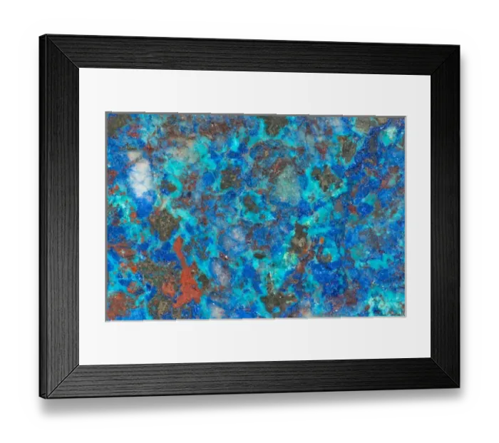Framed Print : Shattuckite Vulture Mountain Arizona Framed Print : Shattuckite Vulture Mountain Arizona