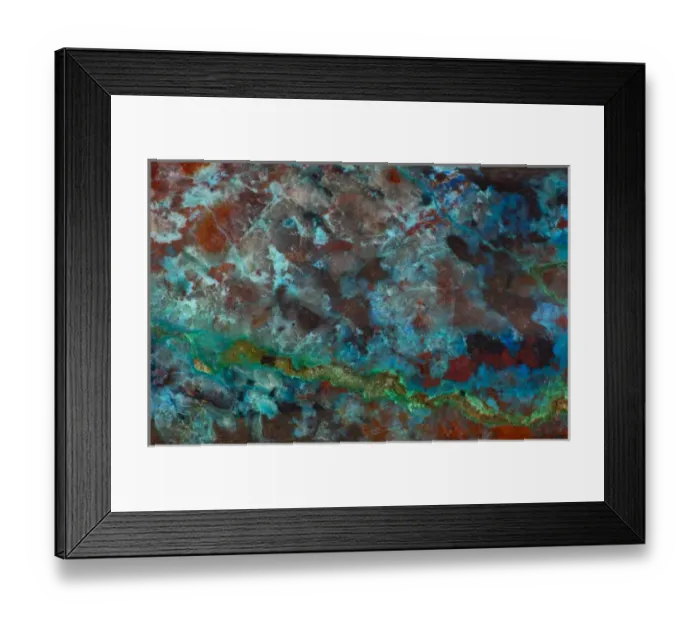 Framed Print : Shattuckite Vulture Mountain Arizona Framed Print : Shattuckite Vulture Mountain Arizona